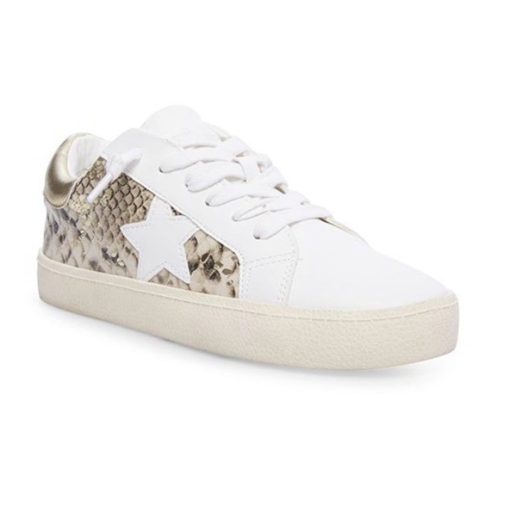 Madden Girl Lark Sneakers Gold Multi Size 8